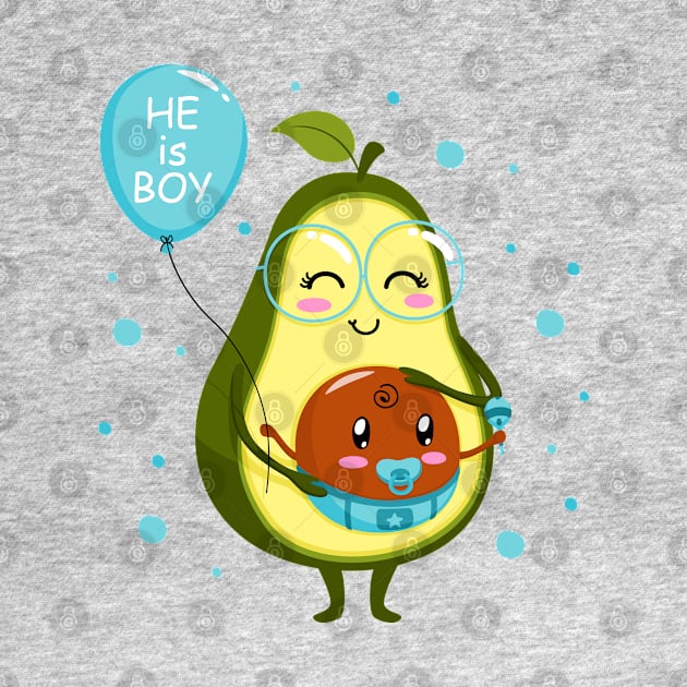 avocado mum boy by Mako Design 